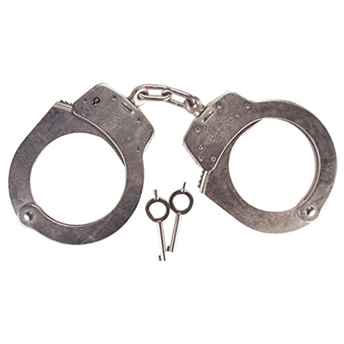 Smith & Wesson Universal Oversize Handcuff Nickel Silver for Law Enforcement Officers Home Security