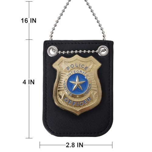 Police Costume Accessories Fake Police Badge & Handcuffs Set for Detective Spy FBI Agent
| Police Badge Fake Handcuffs